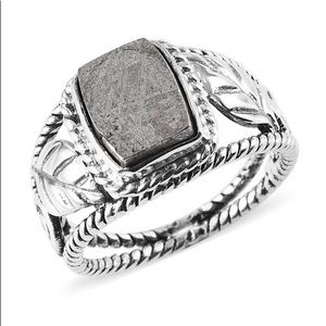 NWT Artisan Crafted Meteorite Ring in .925 Silver!